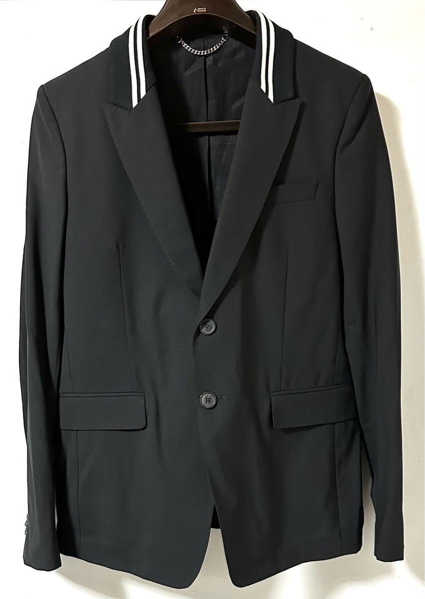 美品 DIESEL BLACK GOLD 襟リブジャケット 46 ディーゼル テーラードジャケット拍卖