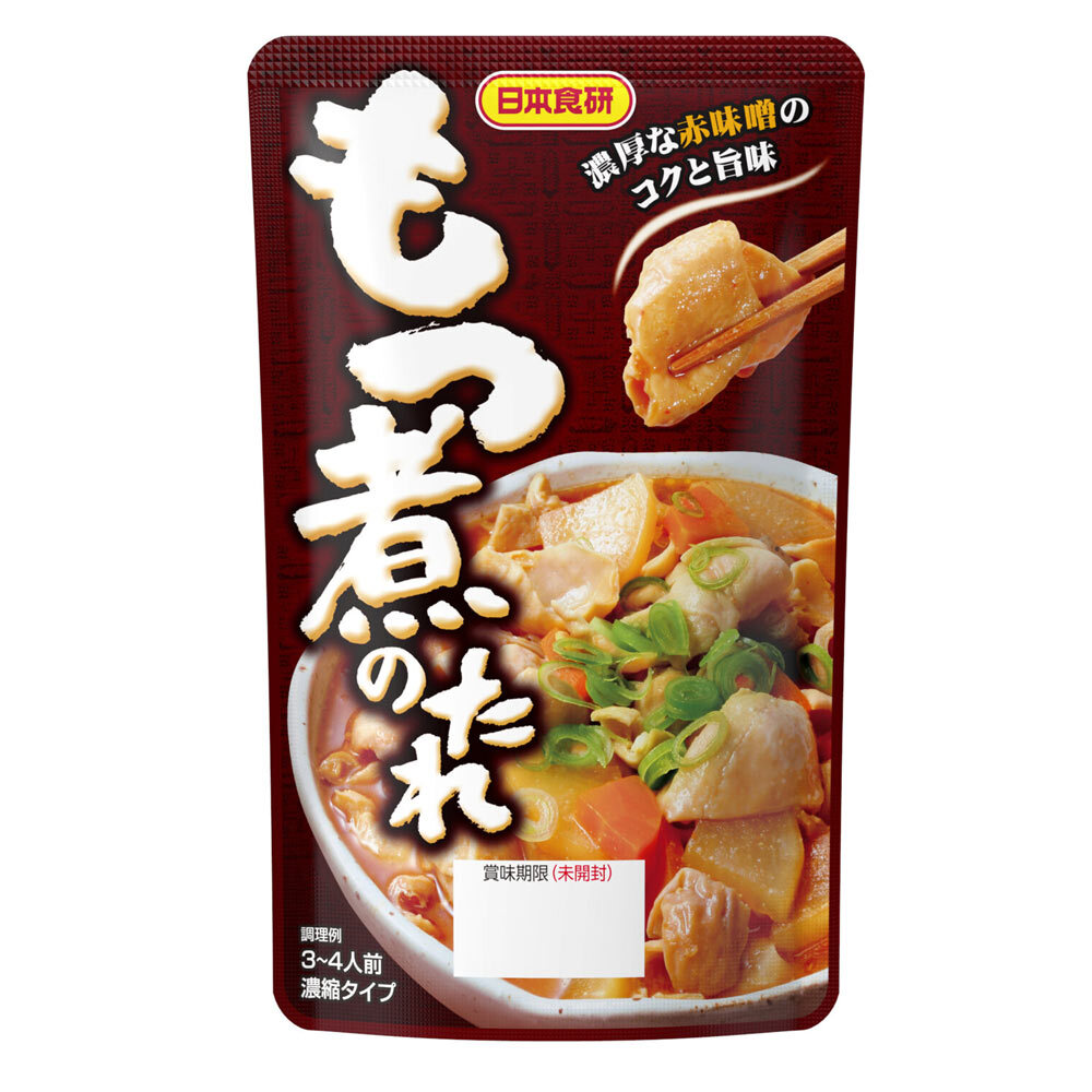 もつ煮のたれ 150g 3~4人前 濃縮タイプ 日本食研/1326x12袋セット/卸 濃厚な赤味噌のコクと旨味/送料無料 代金引換便不可品拍卖