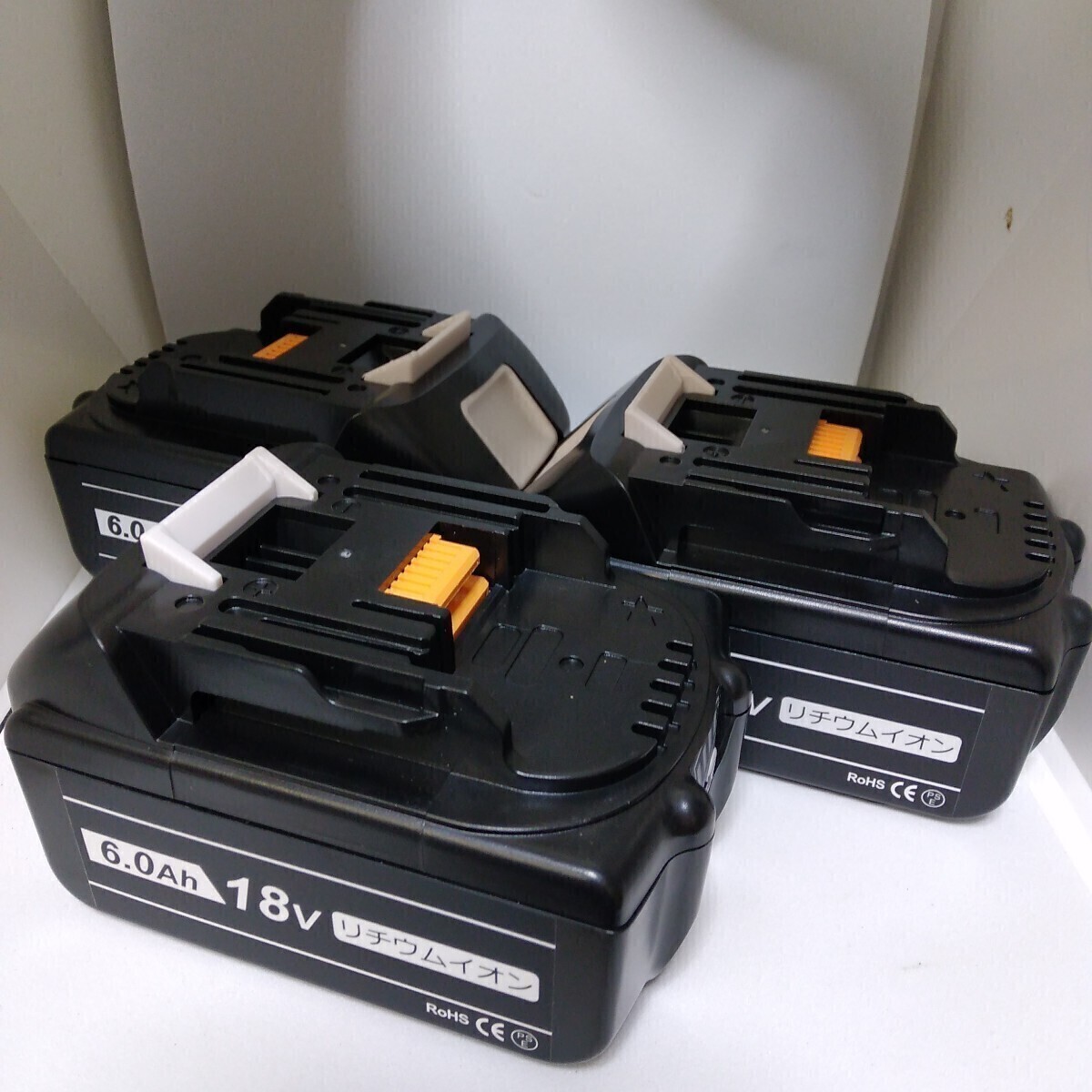 社外品 3個セットマキタバッテリー6.0Ah 18V BL1860B 大容量 残量表示 互換バッテリーBL1830BL1840BL1850BL1860B 新品未使用拍卖