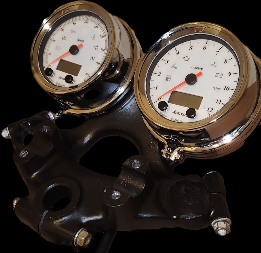 ■送料無料■ CB750four K0 K1 K2 電気式メーターキット ホワイト メーター cb750 cb750k HONDA カスタム acewell 拍卖