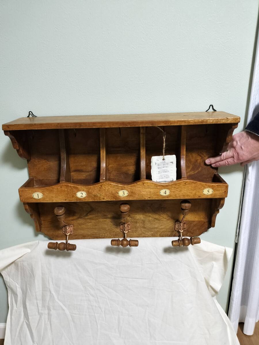 ウォールシェルフ ウォールラック 壁掛けラック 壁かけ棚 飾り棚 おしゃれな棚 ブロカント カントリー雑貨 シャビー 店舗什器 什器拍卖