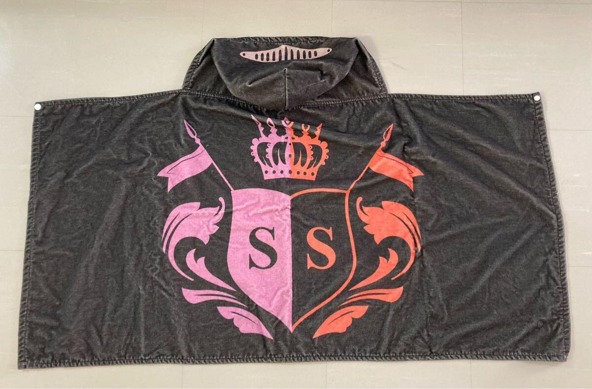 浦島坂田船 2019 しまさかバースデー 百年戦争 フード付きバスタオル 黒 ポンチョ拍卖