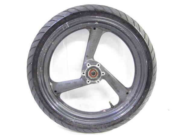 ★セール特価★ZEXT R1-Z 3XC 希少!! 溝有タイヤ付 純正 フロントホイール 曲りなし 検※ R1Z TZR250R TDR250 RZ250 RZ350 1KT 148Q07拍卖