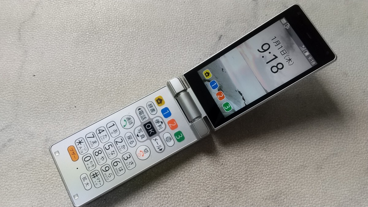 S1565 Softbank SIMフリー かんたん携帯9 505SH SHARP 4Gガラホ 簡易確認&簡易清掃&初期化OK 送料無料 Webにてロック解除受付手続済み拍卖