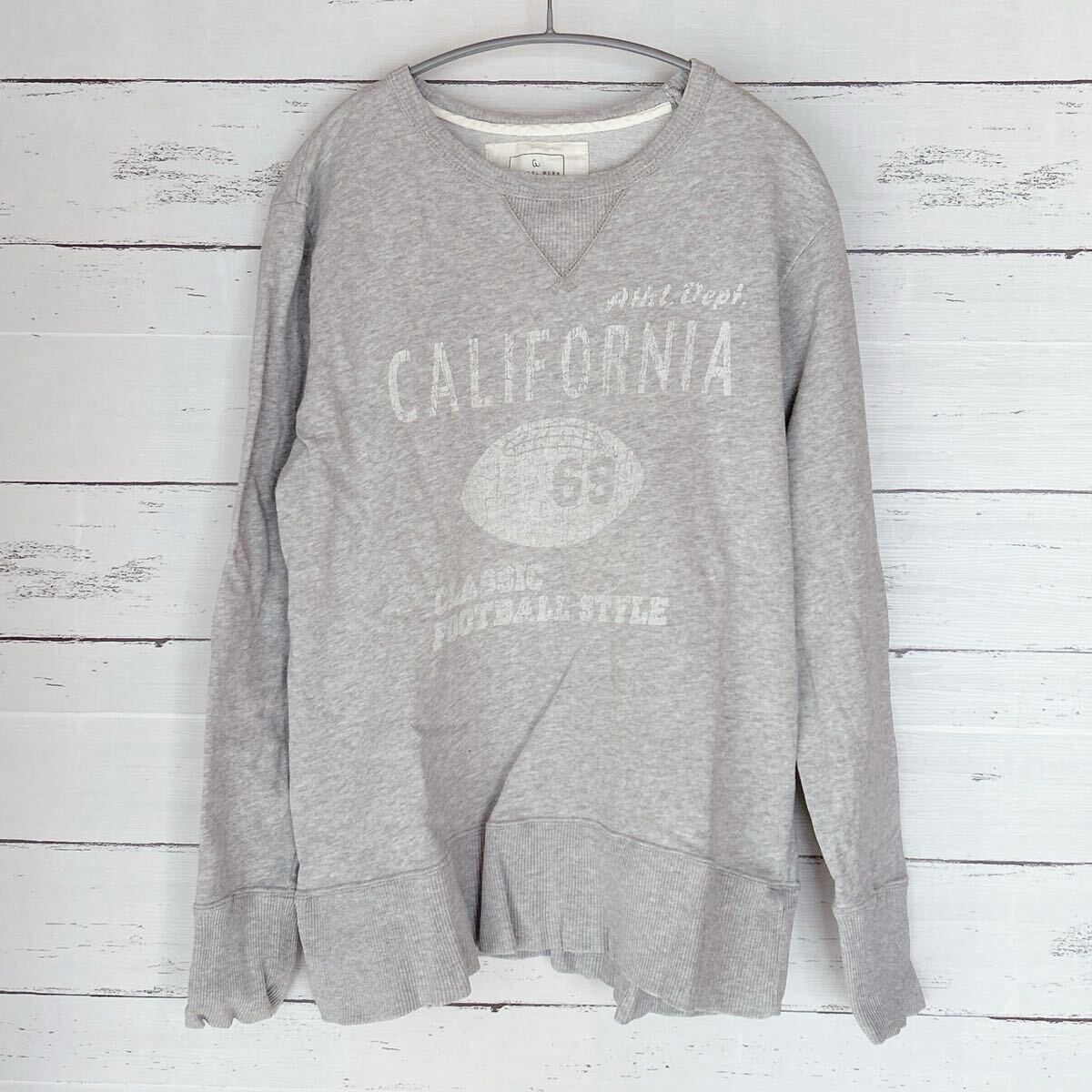 グローバルワーク GW スウェット トレーナー カリフォルニア グレー サイズM トップス 長袖 Global Work Sweatshirt gray アダストリア拍卖