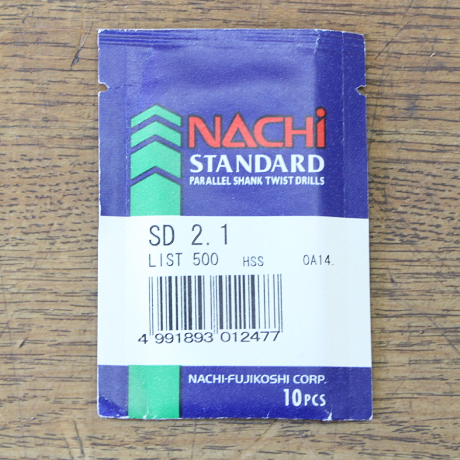 未使用)NACHI/不二越 φ2.1mm ツイストドリル HSS拍卖