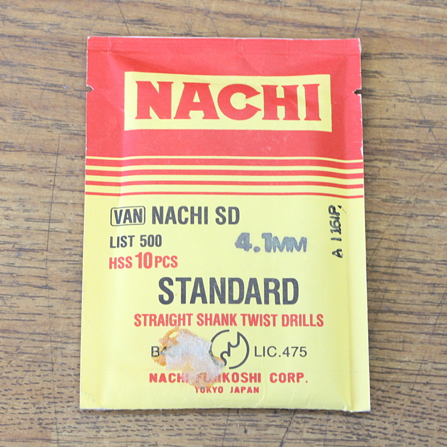 未使用)NACHI/不二越 φ4.1mm ツイストドリル HSS拍卖