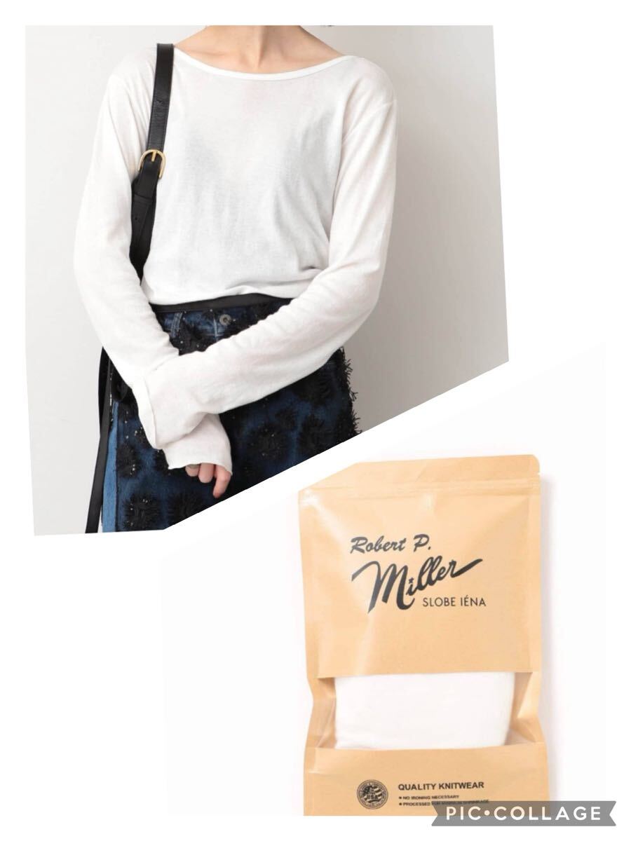 新品 人気完売 SLOBE IENA ソルベイエナ miller ミラーSLOBE別注 SHEER RIB クルーネック インナー2024AW 拍卖