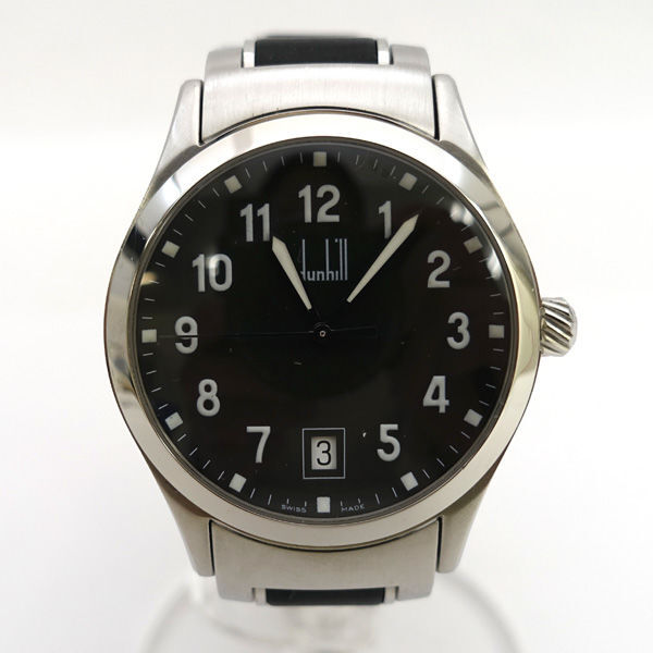 ★ ダンヒル シティスケープ メンズウォッチ 腕時計 クォーツ ラバーコンビ 8003 (0220514035)拍卖