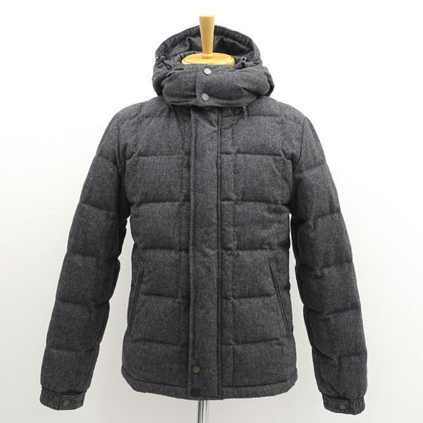 ★ グリーン レーベル リラクシング ダウンジャケット グレー フード付き サイズM 3225-199-1783 (0220515761)拍卖