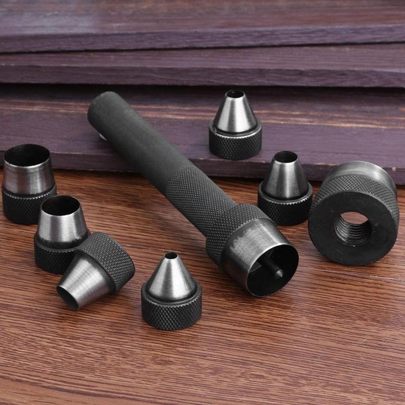 CHQ1820#かっこいいツールをあなたのもとへ◆レザー パンチ 穴あけ クラフト パンチャー 制作 穿孔ツール おしゃれ 職人 革細工 10ピース拍卖