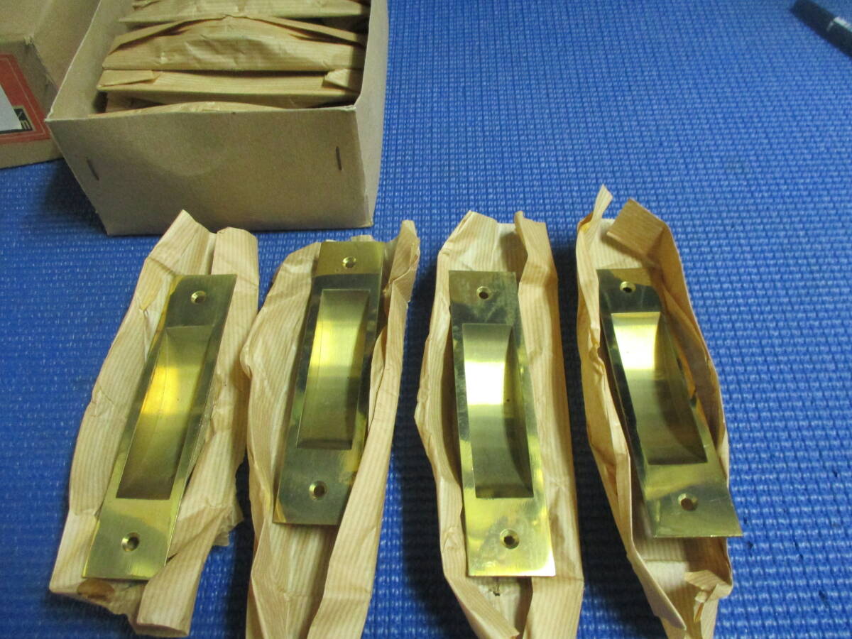 真鍮舟底引手120ミリ (真鍮レトロ)4ケで¥2000から 送料¥185(クリックポスト) 拍卖