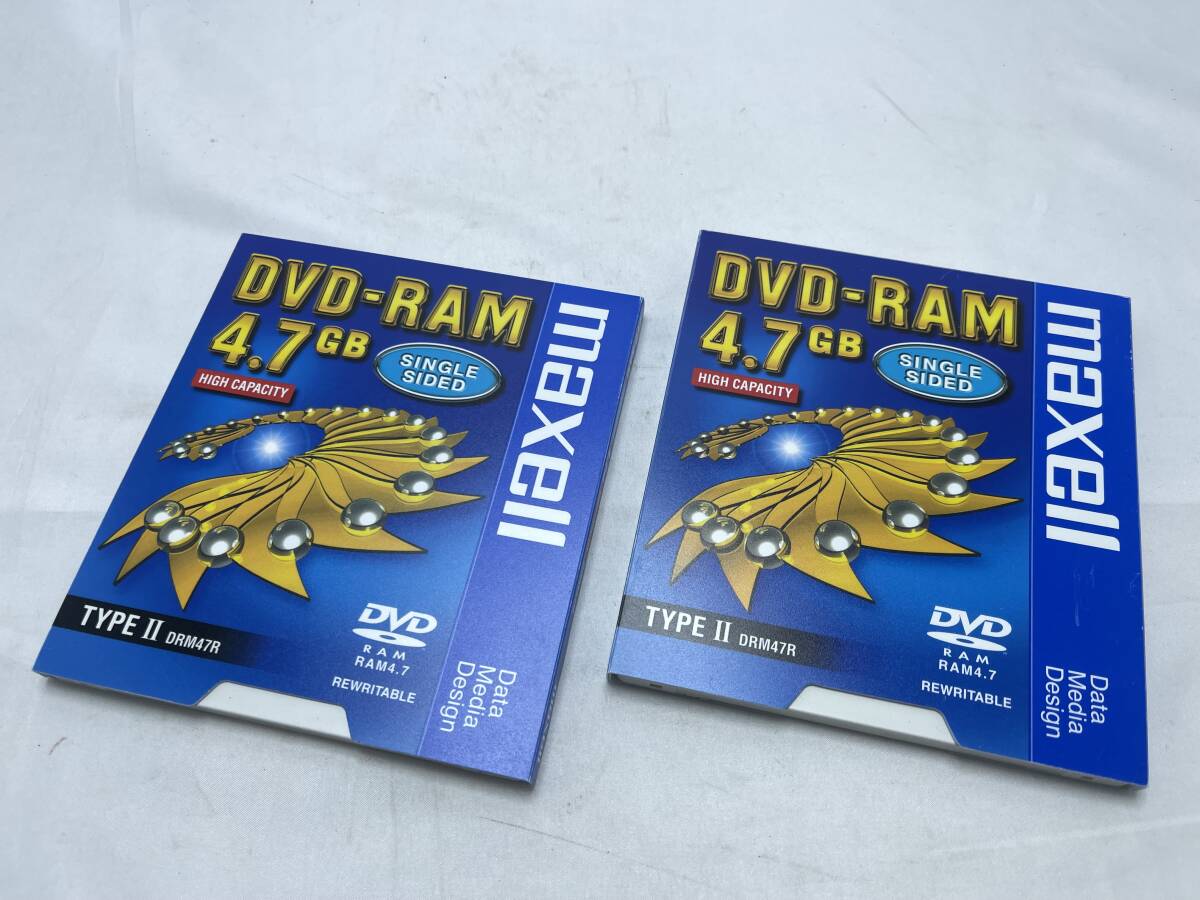 Maxell DVD RAM 4.7GB 二枚セット DRM47R.1P ジャンク扱い 動作保証なし 未チェック 発送60サイズ 拍卖