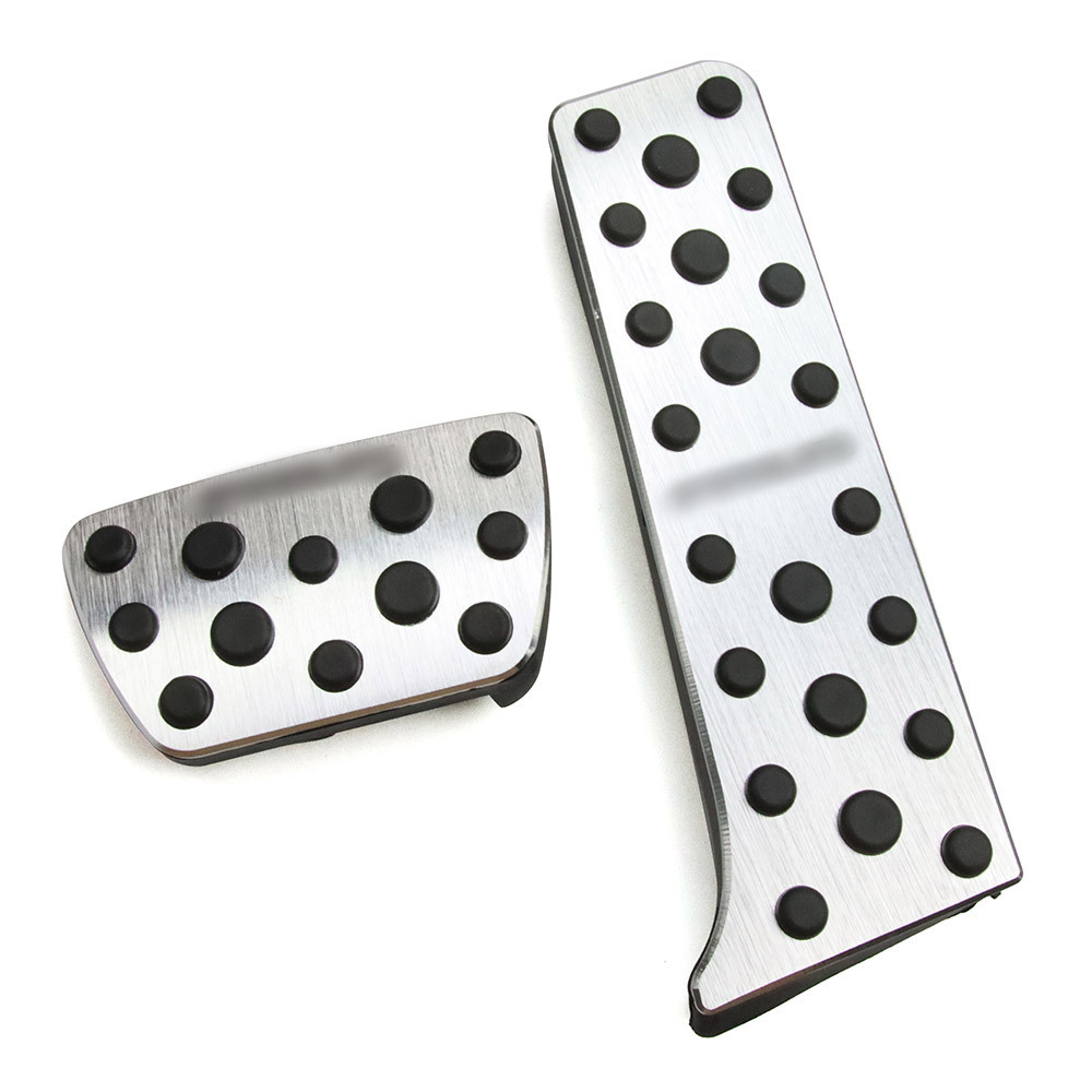 トヨタ PRIUS プリウス 60系 アルミ ペダル ブレーキ カバー アクセル 防キズ 防汚れ 穴あけは不要 シルバー 2P@拍卖