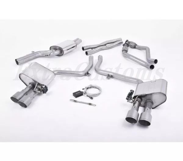 MILLTEK ミルテック キャタバックエキゾーストシステム アウディ S4 3.0 スーパーチャージャー V6 B8.5 バルブソニック チタン拍卖