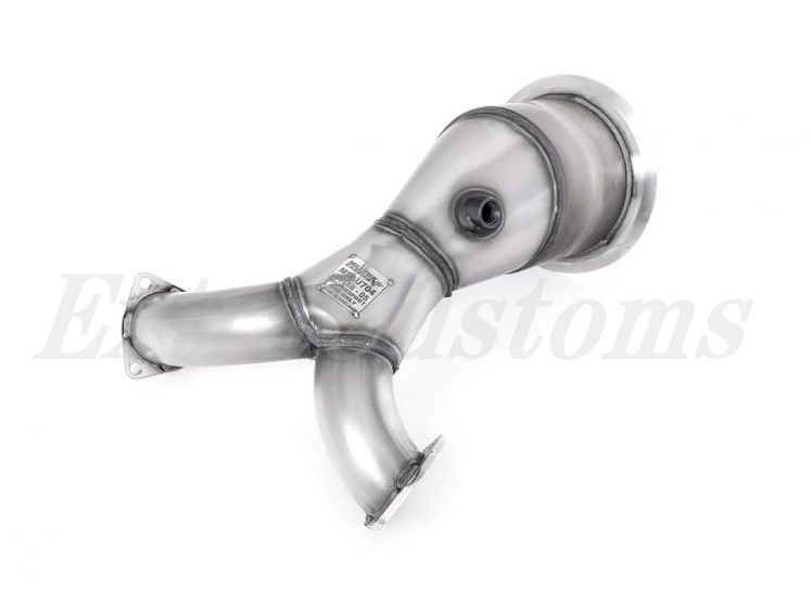 MILLTEK ダウンパイプ アウディ S4 3.0 ターボ V6 B9 セダン&ワゴン 200セルHJS 純正とmilltekスポーツキャタバックエキゾースト拍卖