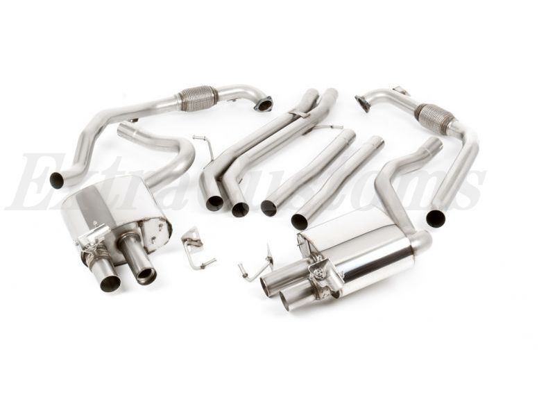 MILLTEKキャタバックエキゾーストアウディS5 3.0V6ターボ クーペ B9(Non Sport Diff Models Only)non-resonated4本出しポリッシュオーバル 拍卖