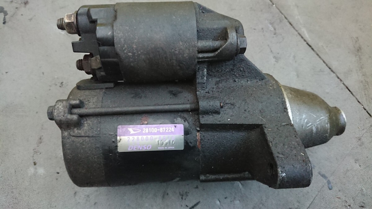 ダイハツ ミラ TR-XX アバンツァート R ターボ L502S セルモーター 純正 スターター 28100-87224拍卖