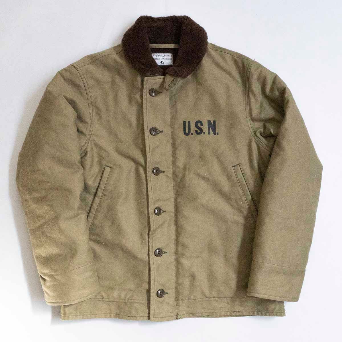 【極美品/ビッグサイズ42】THE REAL McCOY'S 【N-1 DECK JACKET 】デッキジャケット ミリタリー 25020545拍卖
