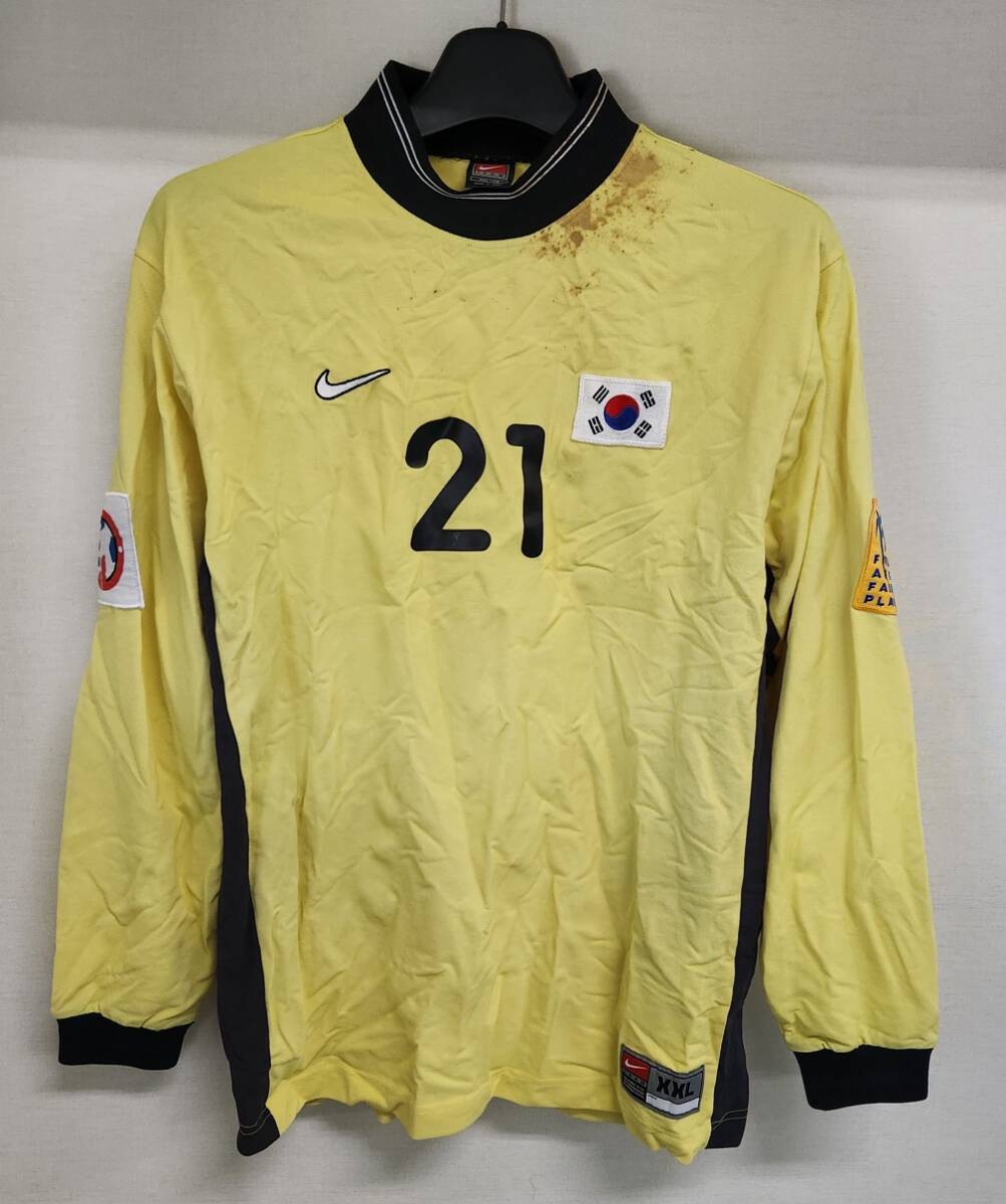 00 韓国 Korea KFA(GK-Yel)#21 KIm Hae-woon 選手用 Nike アジアカップ仕様 XXL拍卖