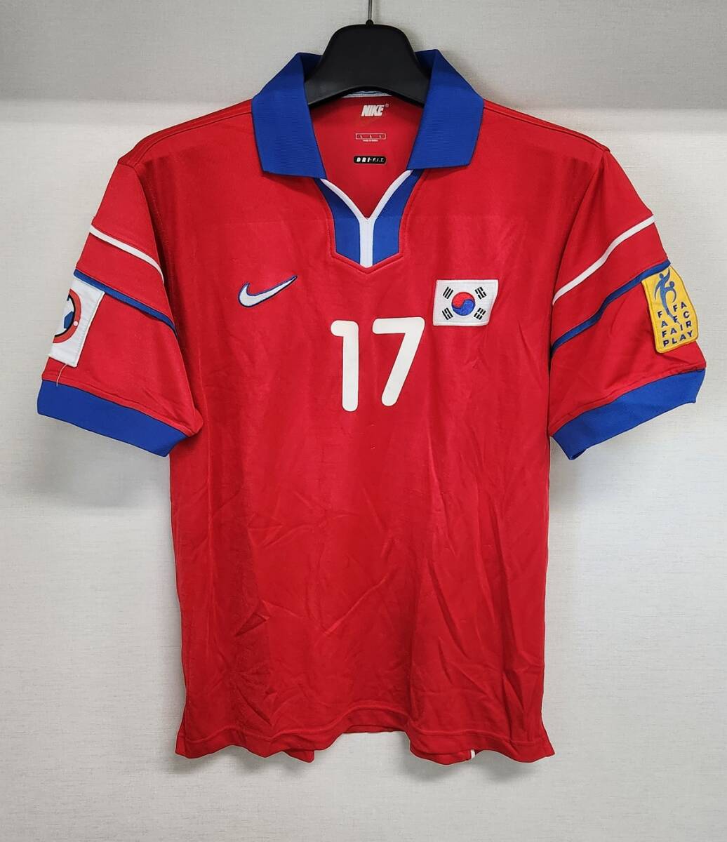 00 韓国 Korea KFH)#17 崔誠勇 選手用 Nike 2000 アジアカップ仕様 L拍卖