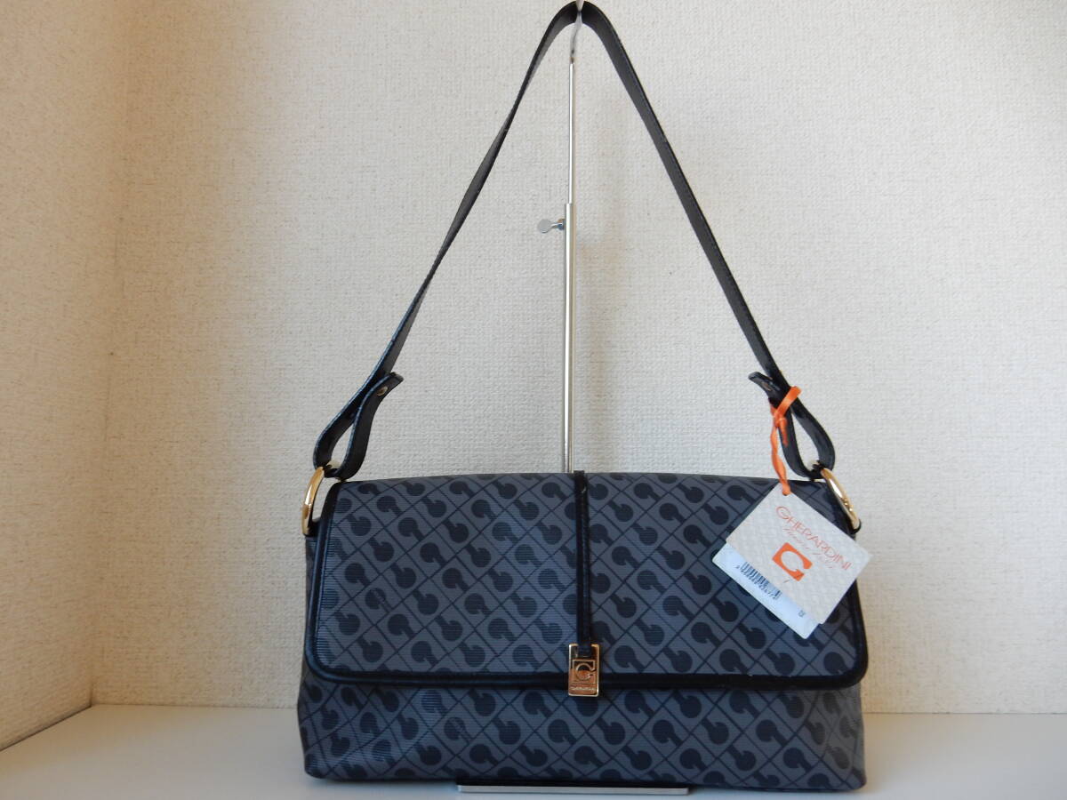 イタリア製☆GHERARDINI(ゲラルディーニ)☆ショルダーバッグ ブルー(金具ゴールド)拍卖