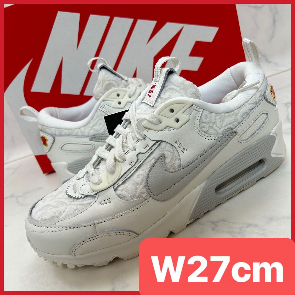 ★送料無料★【新品】W27cm Nike Air Max 90 Futura Give Her Flowers ナイキ ウィメンズ エアマックス フューチュラ ギブ ハー フラワーズ拍卖