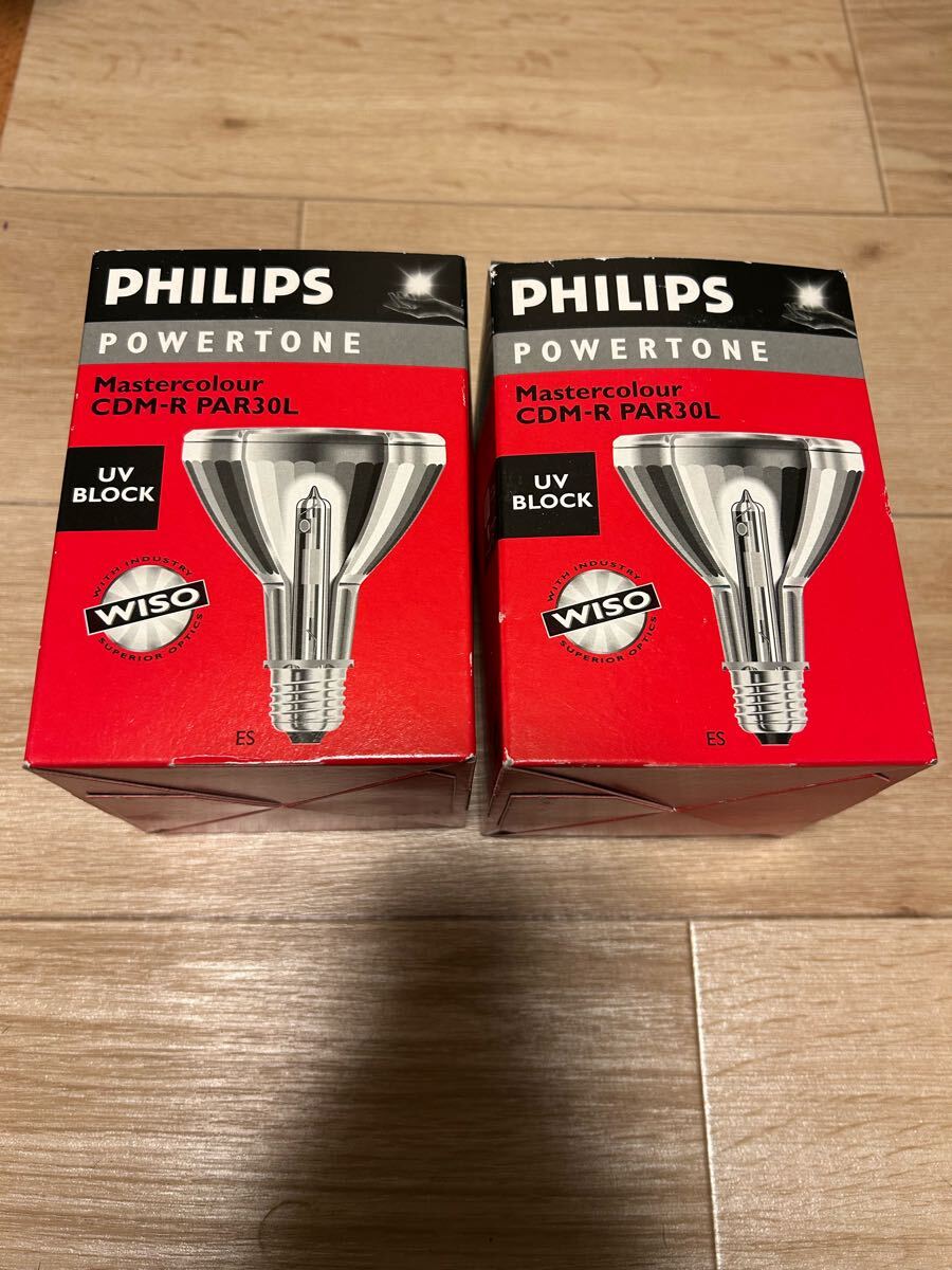 ★フィリップス マスターカラー(CDM-R 70W/830) PAR30L 40° E26口金 2個セット拍卖