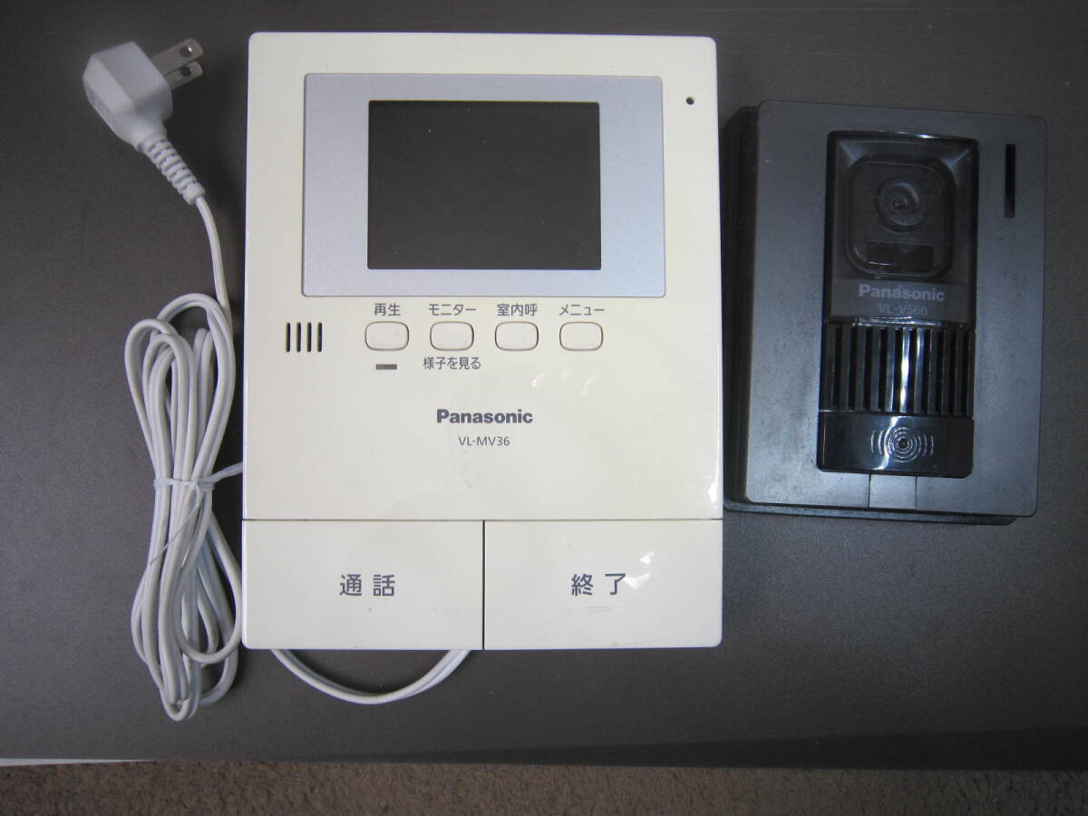 ★送料無料★Panasonic パナソニック テレビドアホン VL-MV36 VL-V566 管6拍卖