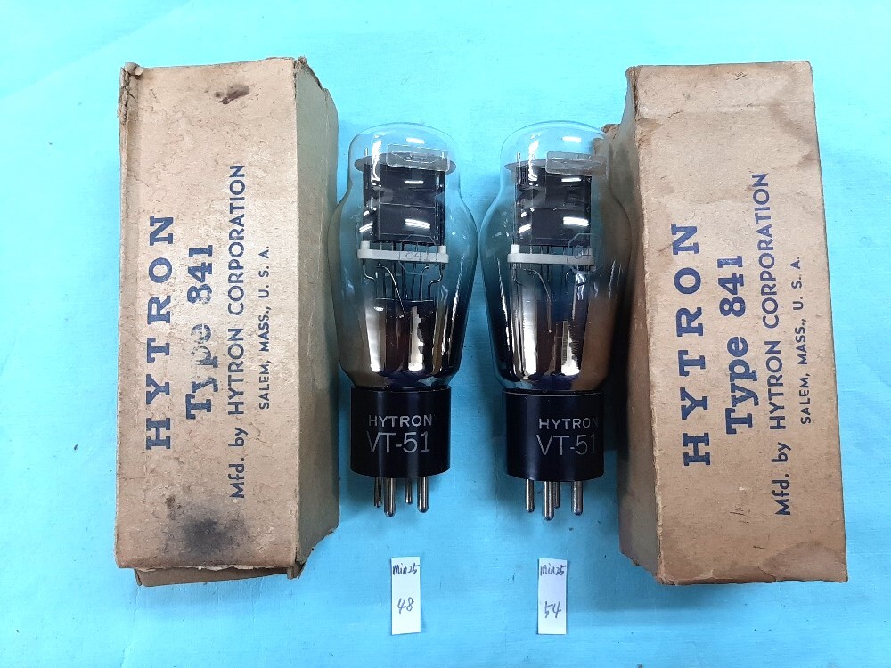 即決あり■難あり 管内金属片あり■VT-51 / 841 HYTRON 未使用品 2本組拍卖