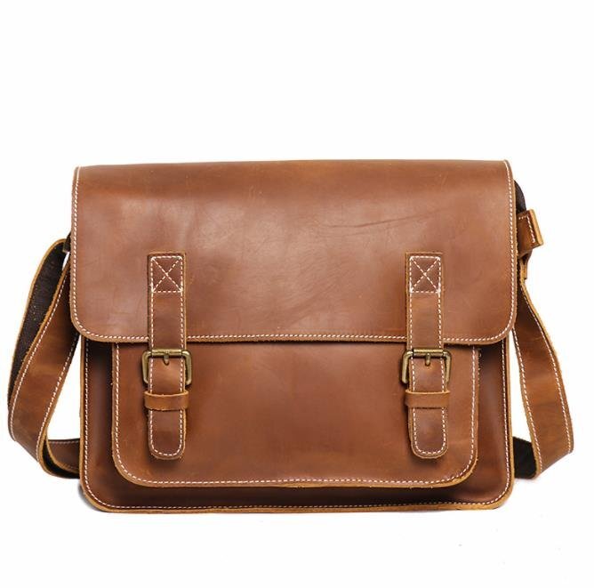 国内稀少!本革 レザー ショルダーバッグ 斜め掛けバッグ メッセンジャーバッグ 通勤 斜め掛けバッグ 牛革 肩掛け鞄拍卖