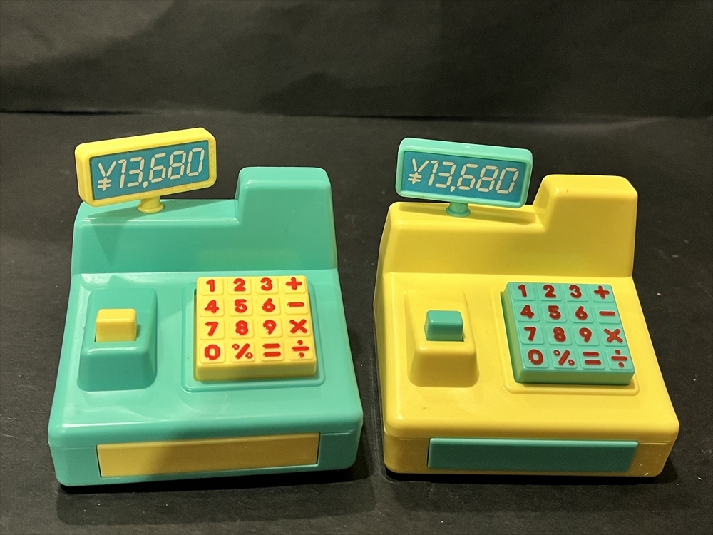 86年 タカラ リカちゃん ミニレジスター 2点 倉庫品 昭和 レトロ 家具拍卖