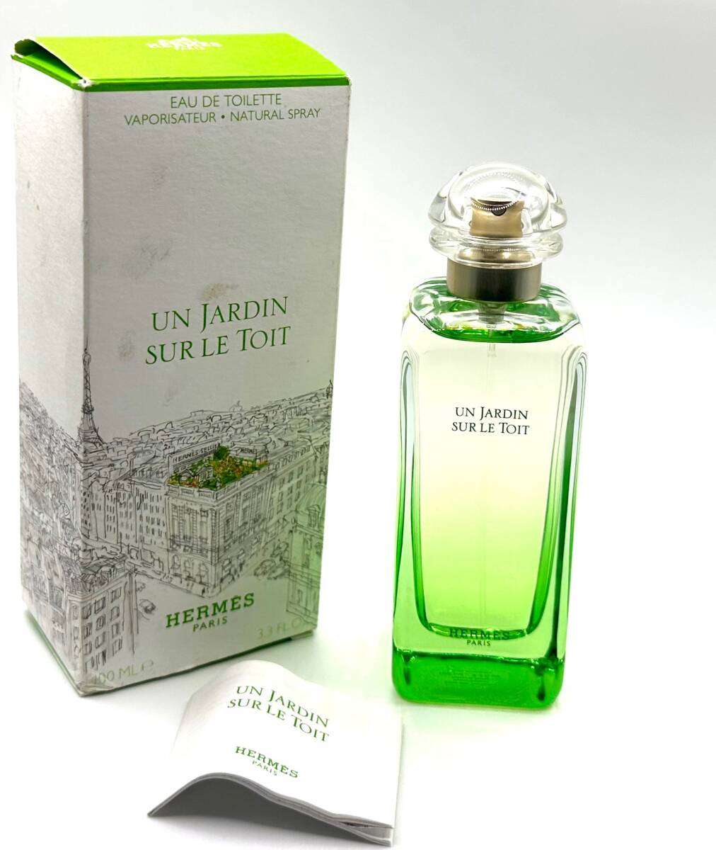 ★エルメス香水・HERMES UN JARDIN SUR LE TOIT《屋根の上の庭》EDT.100ml NATURAL SPRAY/未使用/開封展示品・ 定価 : ¥21,538拍卖