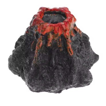 火山の装飾、水槽の装飾、空気拍卖