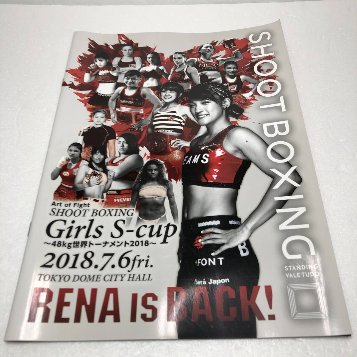 SHOOT BOXING Girls S-cup ~48㎏世界トーナメント2018~ RENA is BACK 東京ドームシティホール シュートボクシング パンフレット拍卖