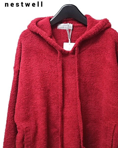 3 新品【nestwell JOSHUA Hoodie NO02-120004 027(Raspberry) AMERICAN RAG CIE ネストウェル フーディー もこもこ パーカー ジョシュア】拍卖