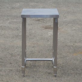 業務用 ステンレス 作業台 W45 D45 H80cm さびあり 厨房 3方枠 ビールサーバー台拍卖