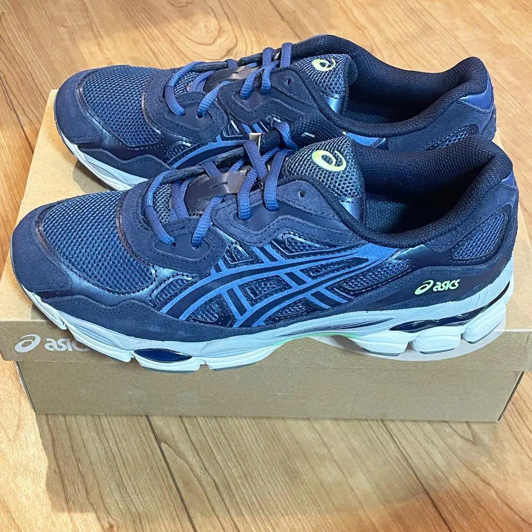 新品 海外モデル ASICS GEL NYC 26cm ネイビー ゲル アシックス 紺 ゲル エヌワイシー アシックススポーツスタイル NAVY拍卖