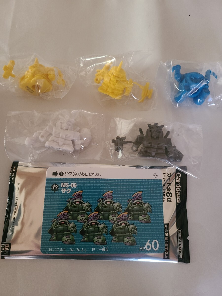 フラグメント ガンダム ガシャポン SDカード 6点セット V.A レア RX78FRGMT GUNDAM レア 白 黒拍卖