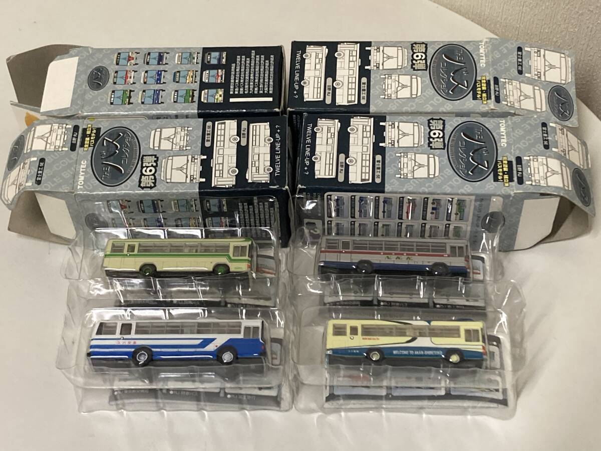 送料無料 トミーテック TOMYTEC バスコレクション第6弾 4個セット 日野RJ 阿寒バス、南国交通、大阪市交通局、富士重工5E 九州産業交通拍卖