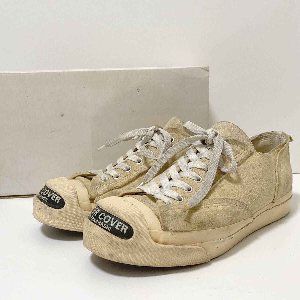 最初期 UNDERCOVER × fragment ジャックパーセル スウェード スニーカー 白 Mサイズ アンダーカバー 靴 VINTAGE archive 4100018拍卖