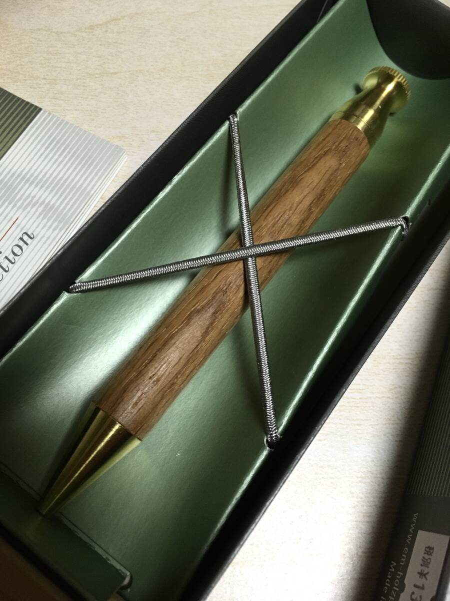 e+m(エーマン) ボールペン キング 5010-48 ライトオーク 木軸 ペン 拍卖