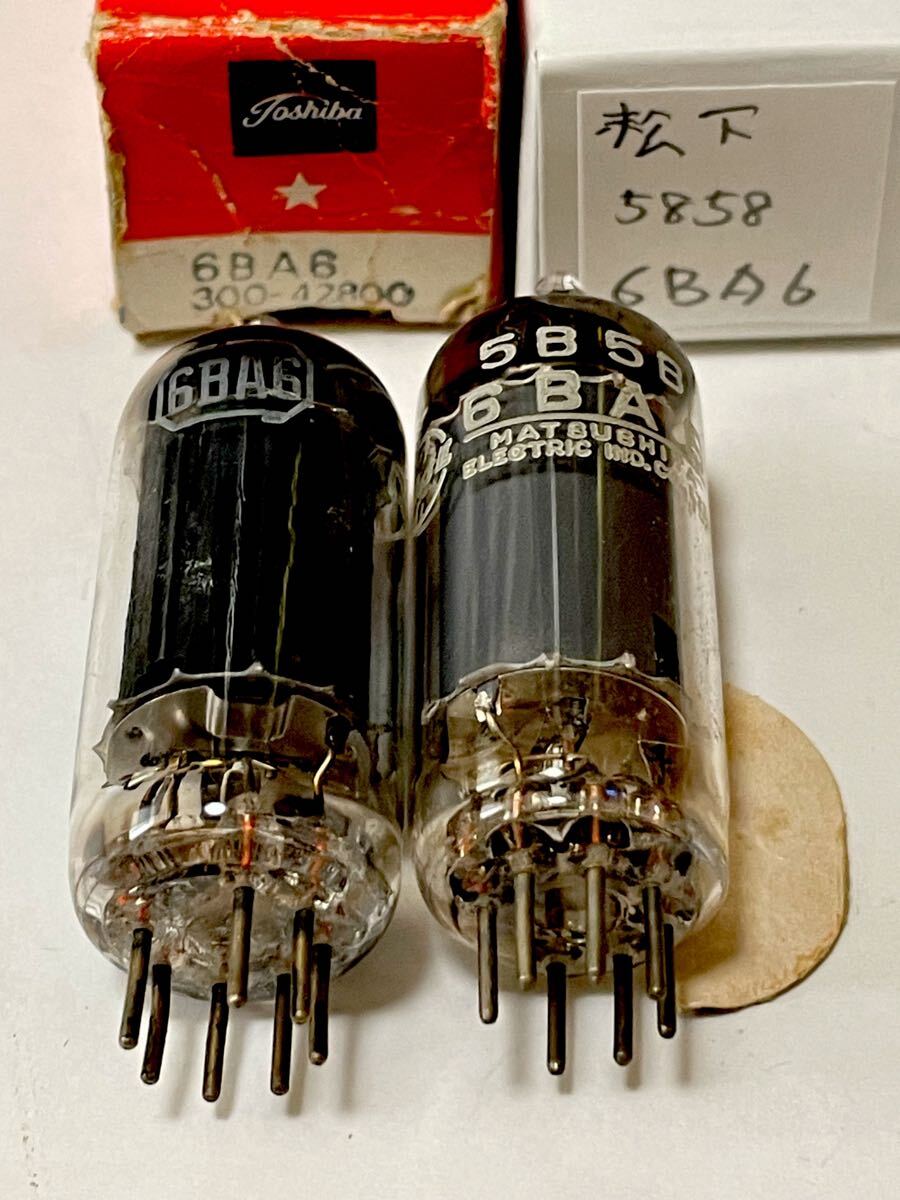 真空管 東芝 松下  6BA6 2本 ジャンク扱い拍卖