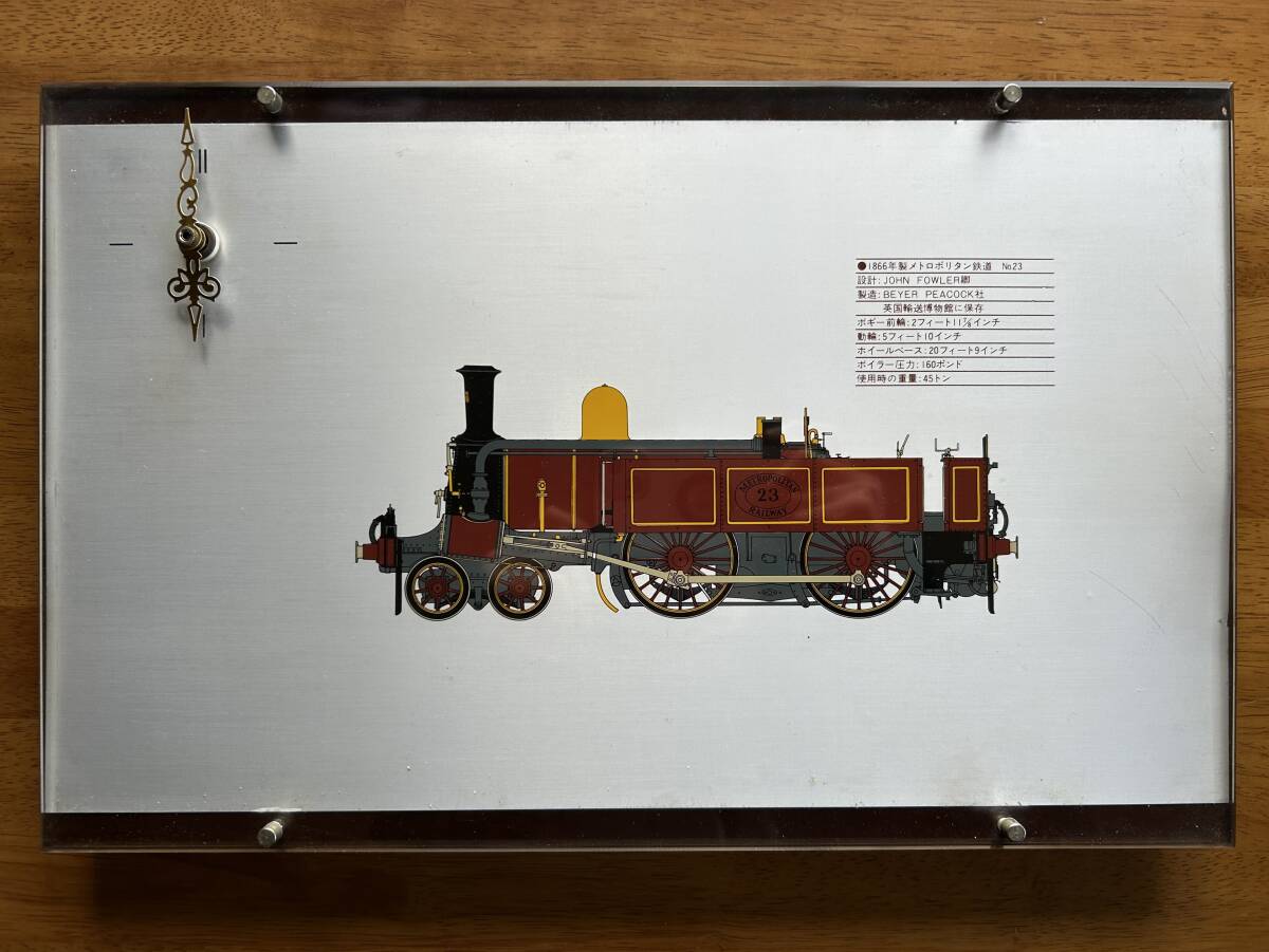 送料込み 時計 1866年製 メトロポリタン鉄道 No.23 電車 古時計 ヴィンテージ レトロ 機関車拍卖