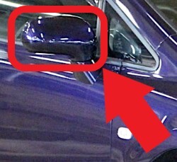 新品未使用 純正 ホンダ シビック FD2 タイプR 前期 後期 ミラーカバー ハウジング 右 紫 プレミアムディープバイオレット サイド H0761-1拍卖