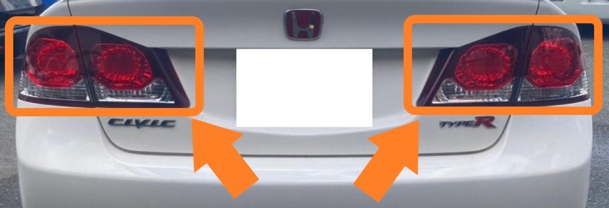 ホンダ シビック FD2 タイプR 後期 未使用 純正 テールライト 左右セット テールランプ リア リヤ H0655-2拍卖