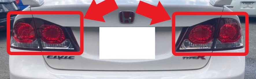 新品未使用 純正 ホンダ シビック FD2 タイプR 後期 テールライト 左右セット テールランプ リア リヤ H0655-1拍卖