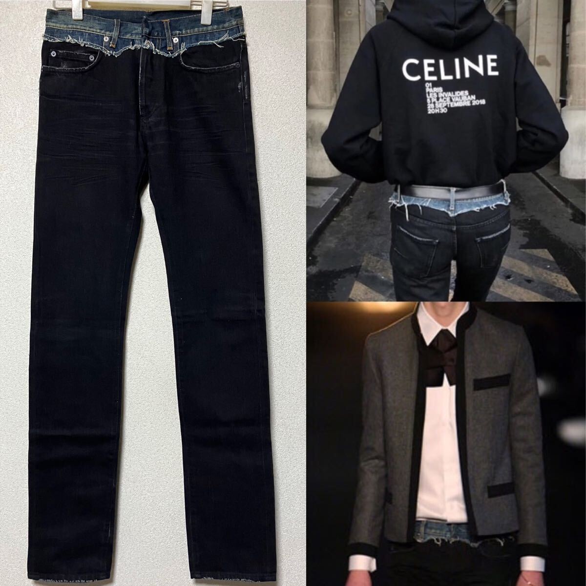DIORHOMME 2006AW コンバイン デニム ジーンズ ディオールオム 国内正規品 アーカイブ 奇跡 デッドストック②拍卖