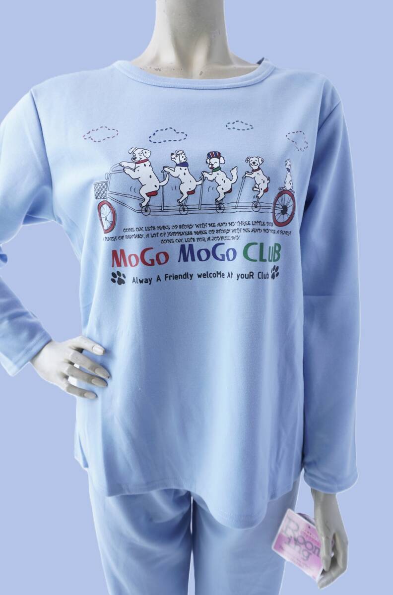 Rooming MogoMogoClub 水色 上下セット M~Lサイズ 天竺 ポリエステル100% 新品 ルームウエア拍卖