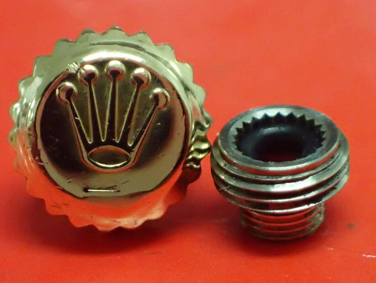 ROLEX ロレックス 純正 604-3 金リューズ 竜頭 チューブ 6mm デイトジャスト GMT 16203 16233 16263 16713【1】拍卖